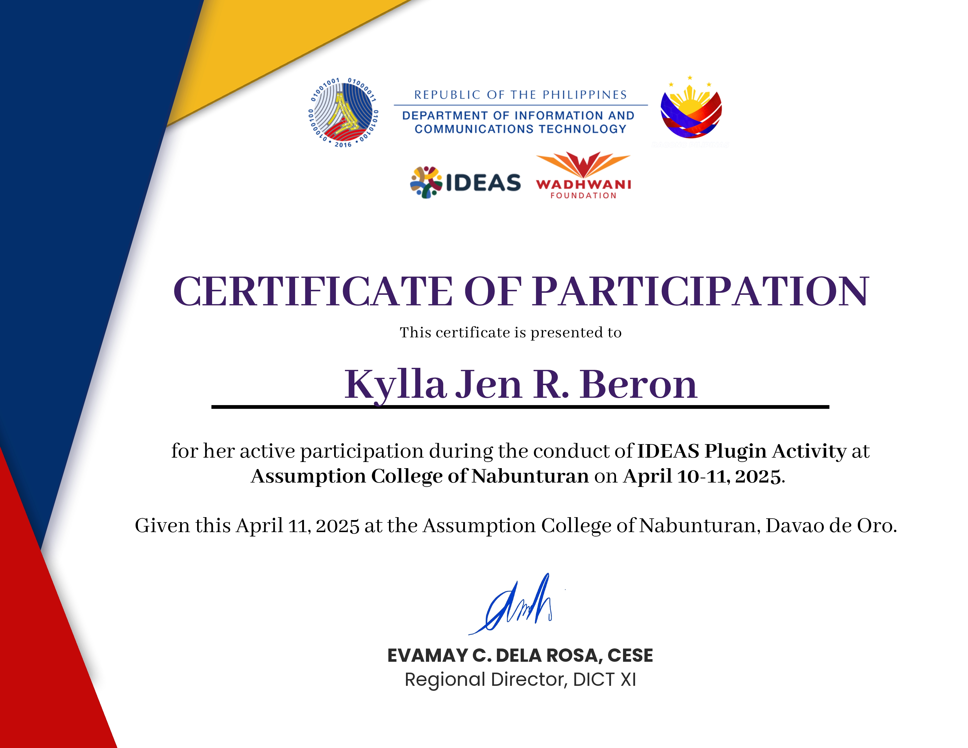 Certificate 2